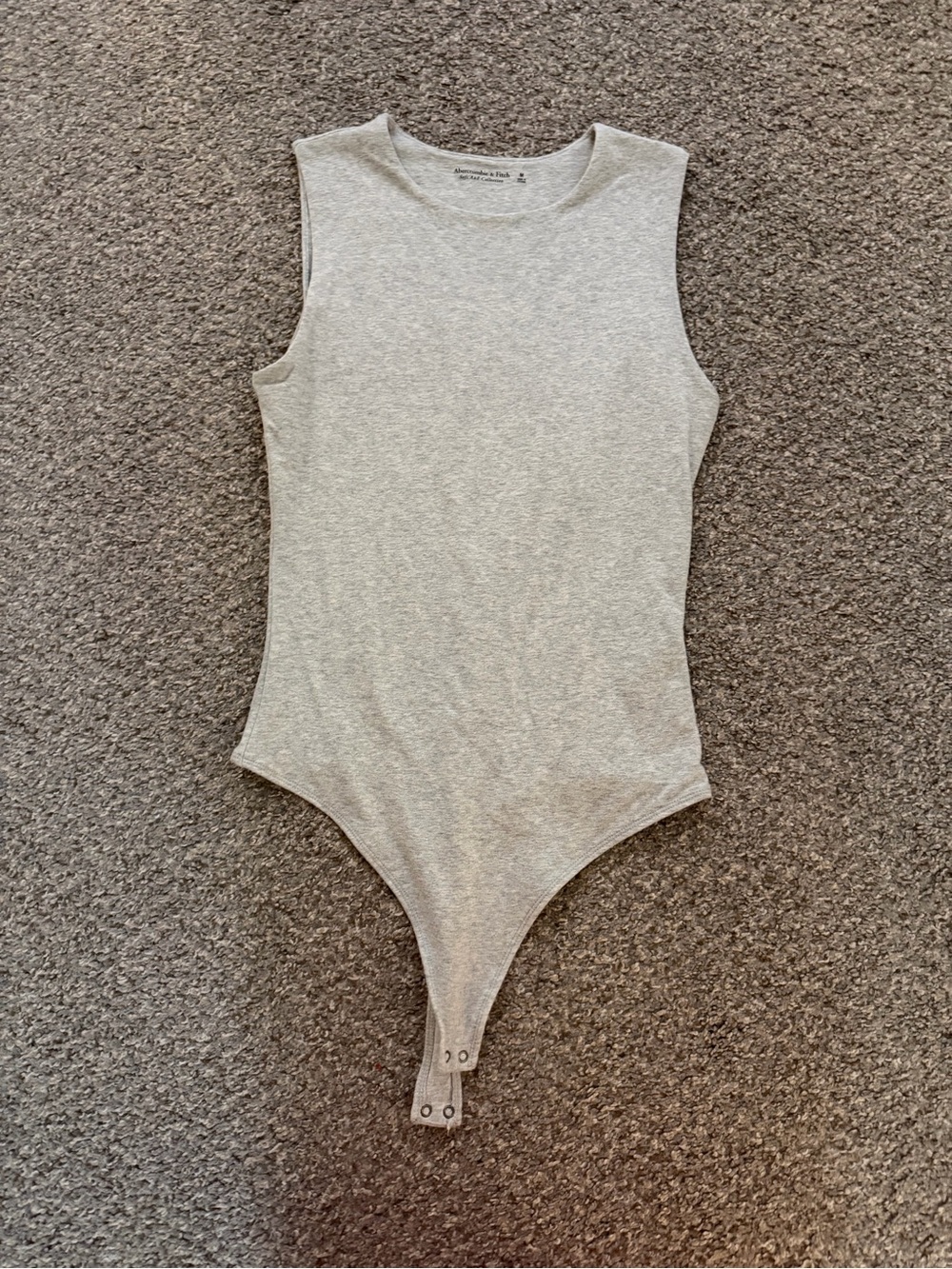 Abercrombie & Fitch Light Gray Sleeveless Bodysuit